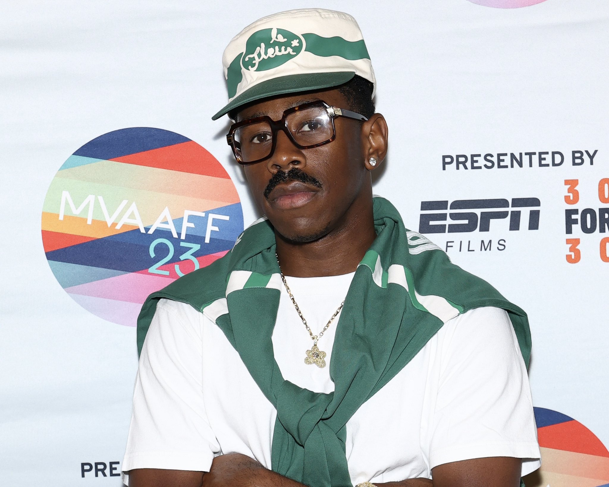 Tyler, The Creator Chromakopia 緑グリーン cap 2025 Tyler The Creator Chromakopia Tour Felt Hat Cap