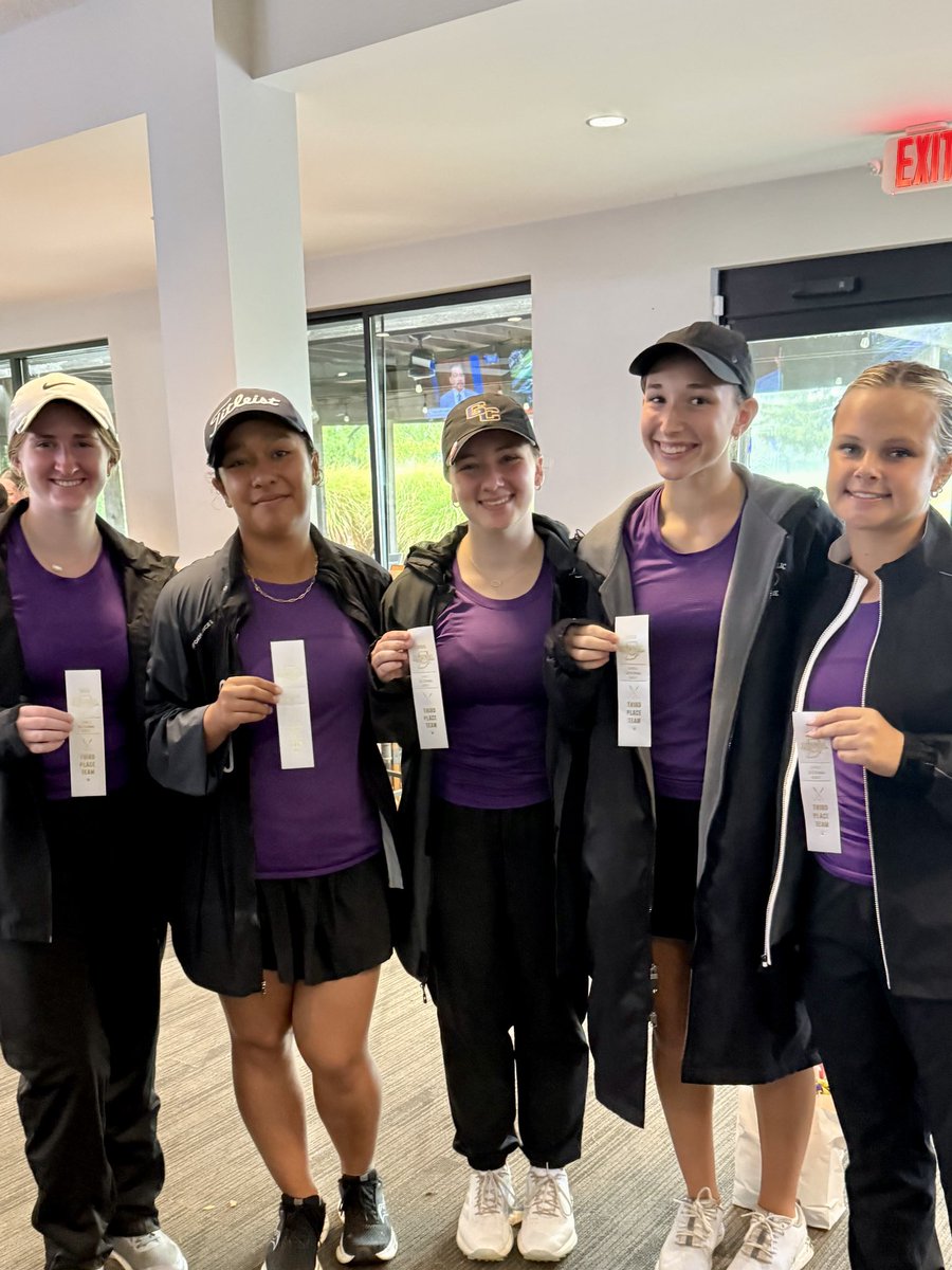 Congratulations on 3rd place team finish and advancing to Regionals. 💜💛🦅