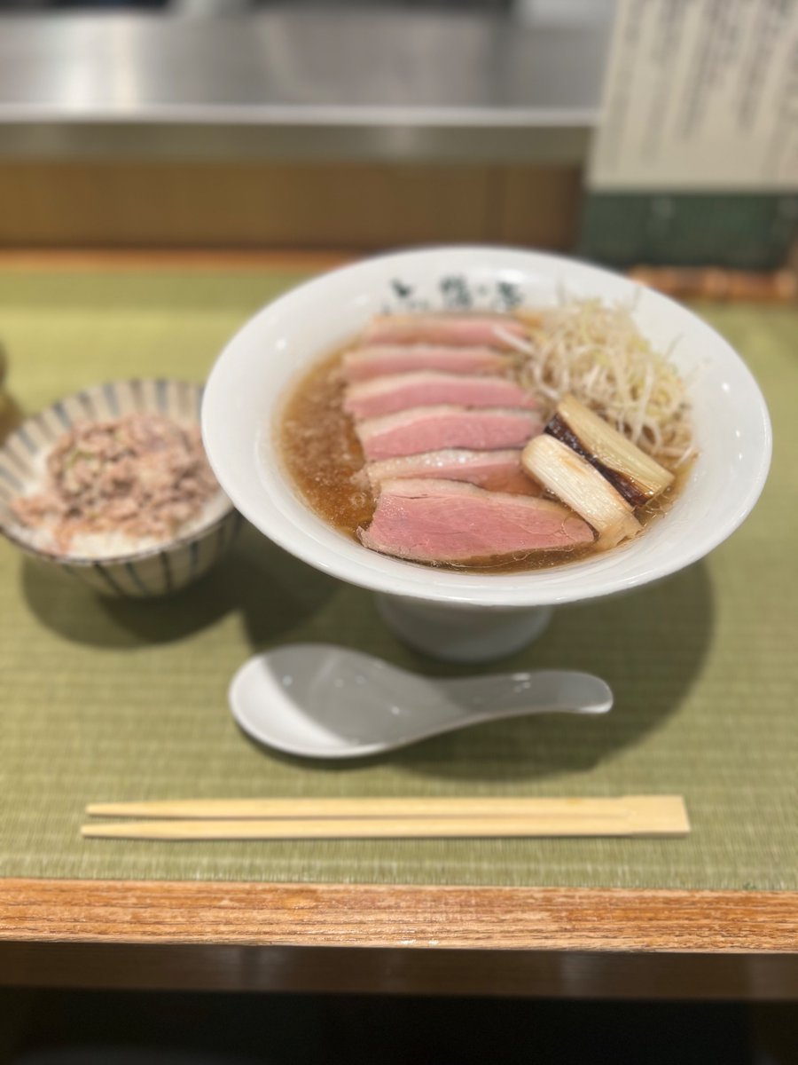 ちな昼食。鴨は好物です。