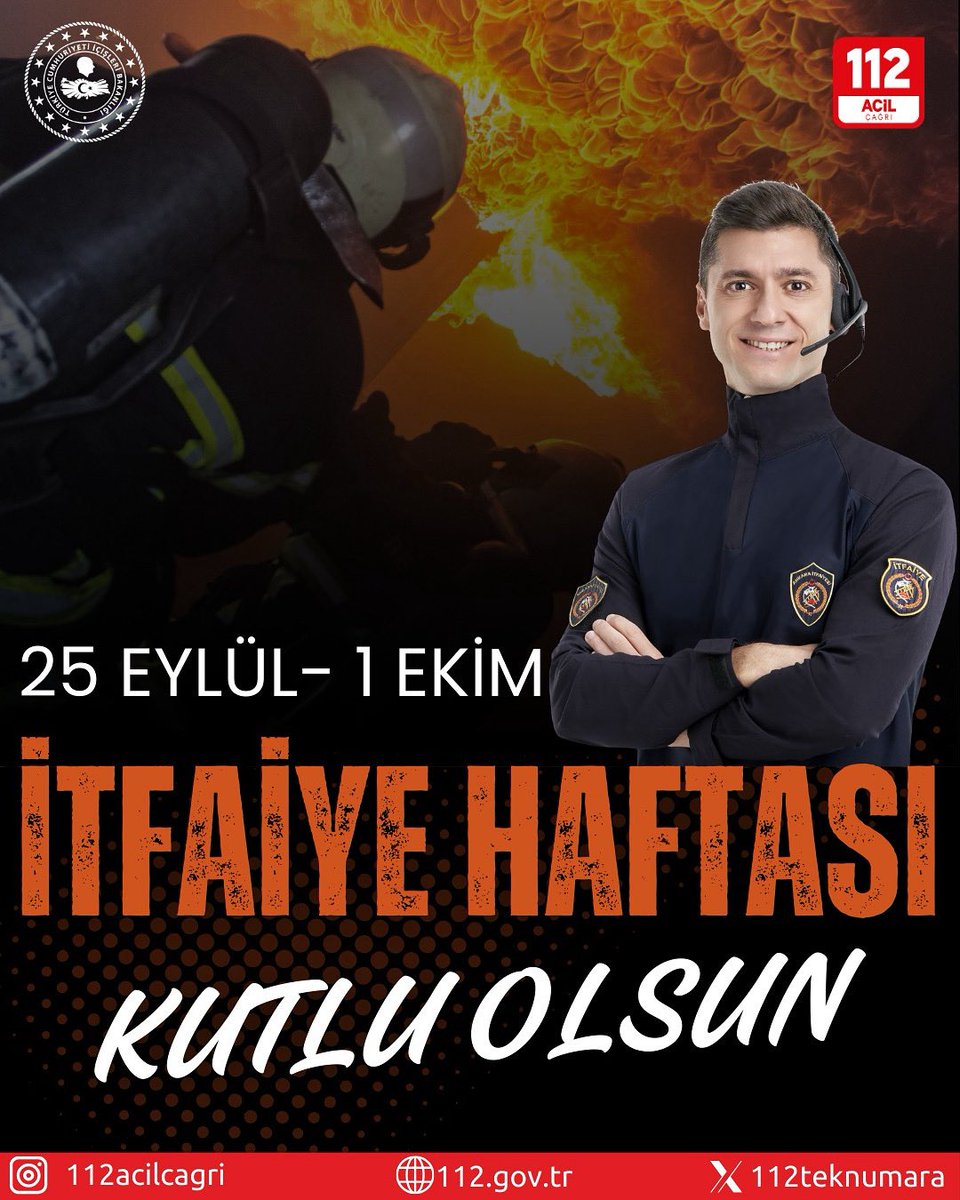 Canı pahasına görev yapan, fedakârlık ve cesaretin simgesi olan kahraman itfaiyecilerimizin İtfaiye Haftası’nı kutluyor;
yangın, afet ve tüm acil durumlarda gösterdikleri özverili çalışmaları için şükranlarımızı sunuyoruz. <a href="/TC_icisleri/">T.C. İçişleri Bakanlığı</a>  <a href="/edirne_valiligi/">Edirne Valiliği</a> <a href="/112teknumara/">112 Acil Çağrı Merkezleri</a>