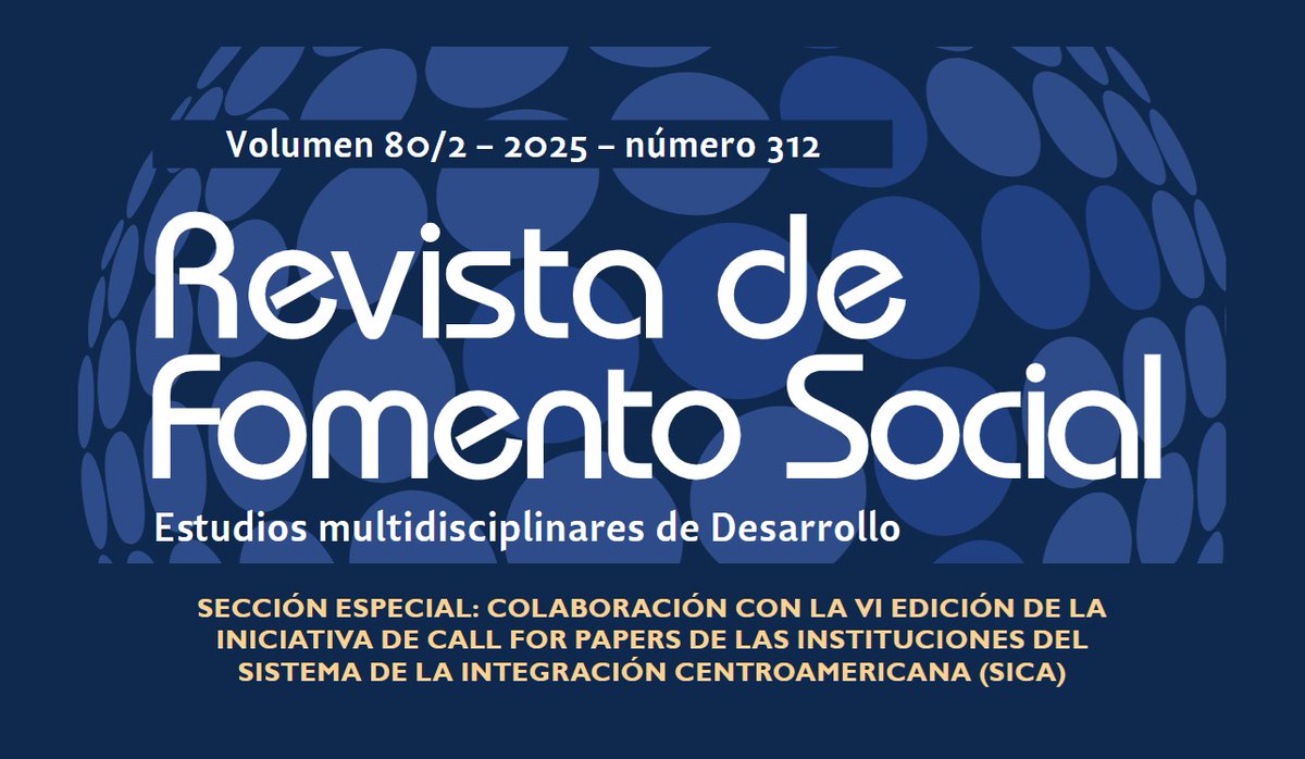 FundacionETEA's tweet image. La Revista de Fomento Social @LoyolaAnd publica las investigaciones premiadas en la sexta edición del #Call4Papers del Sistema de la Integración Centroamericana

fundacionetea.org/2025/09/19/rev…

@SgsicaOrg @sg_sieca @BCIE_Org @icap_1954 @uchile @SGCSUCA