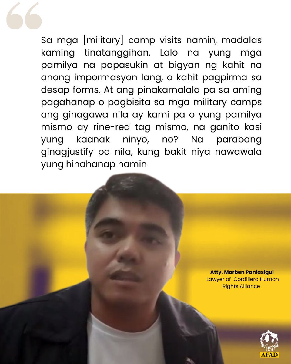 Atty. Marben Panlasigui, Lawyer of  Cordillera Human Rights Alliance, during the online "Forum on Enforced Disappearance &amp; Environmental Defenders" held on August 27, 2025, marking the commemoration of the 2025 International Day of the Disappeared.