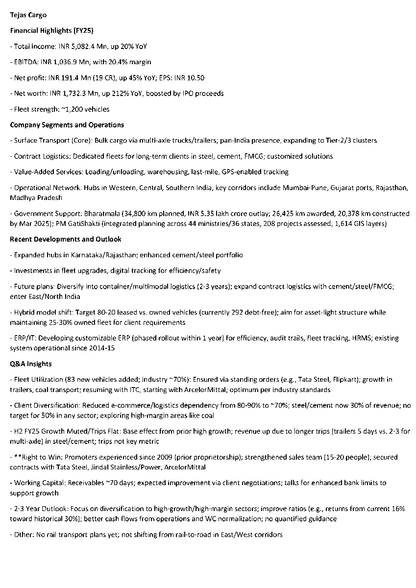 sachprat07's tweet image. Arihant Bharat Connect Conference : 

💠Safe Enterprises
💠Nisus Finance
💠Tejas Cargo

#SAFEENTP #SafeEnterprises #Nisus #NisusFinance #TejasCargo #arihant #bharatconnectconference #arihantcapital