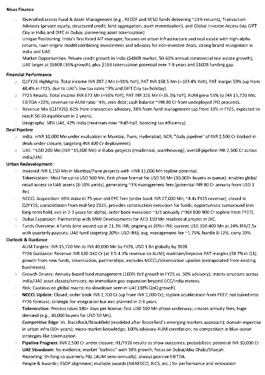 sachprat07's tweet image. Arihant Bharat Connect Conference : 

💠Safe Enterprises
💠Nisus Finance
💠Tejas Cargo

#SAFEENTP #SafeEnterprises #Nisus #NisusFinance #TejasCargo #arihant #bharatconnectconference #arihantcapital