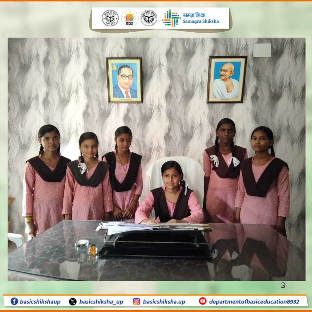 Under Mission Shakti 5.0, a student of KGBV Nawabganj, Bahraich, proudly stepped into the role of ‘Warden for a Day’. This unique initiative gave her first-hand experience of leadership and responsibility, inspiring confidence and empowering girls to envision themselves as future