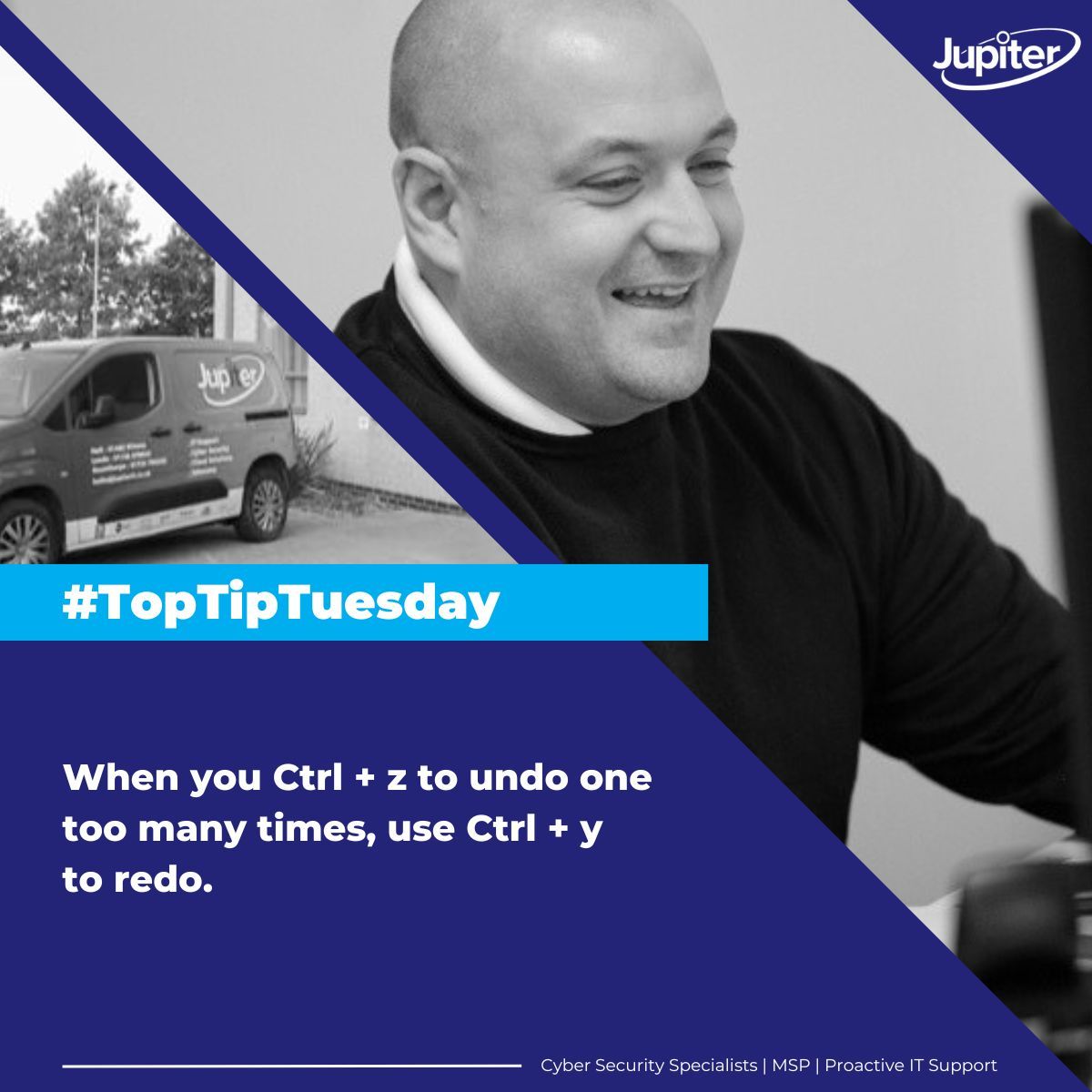 Jupiter IT Solutions - IT Support Hull (@it_support_hull) on Twitter photo Definitely one to remember when you get tap-happy on the keyboard 😀 
Ctrl+z to undo
Ctrl + y to redo
#toptiptuesday #ittips #itsupport #itconsultancy #cybersecurityspecialists #itsupporthull #itsupportleeds #itsupportyork #itsupportdoncaster Definitely one to remember when you get tap-happy on the keyboard 😀 
Ctrl+z to undo
Ctrl + y to redo
#toptiptuesday #ittips #itsupport #itconsultancy #cybersecurityspecialists #itsupporthull #itsupportleeds #itsupportyork #itsupportdoncaster