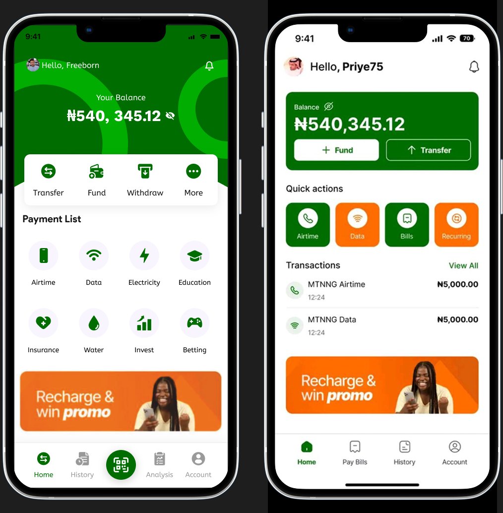 FreebornEncrypt's tweet image. Which would you pick among the two fintech app UI?
one is a redesign of Xpresspay and the other is the current one.
#uiuxdesign #xpresspay #designs #Appdev #UIUX #Banking fintech
