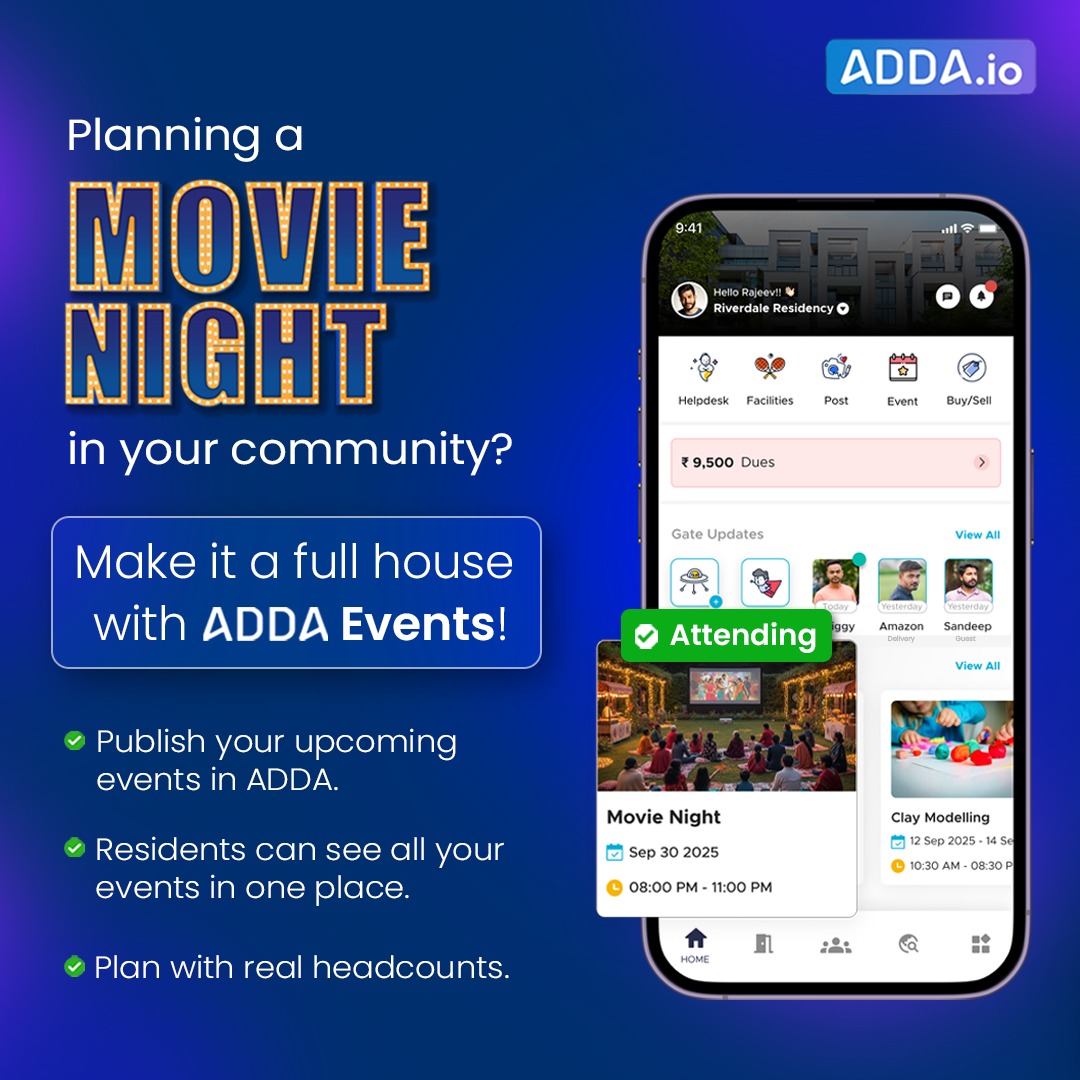 As a member of community management team, when you plan any community event—Movie Night🎥, Christmas party🎄, New Year’s Eve🌟, or Garba night🎉—you always look for full resident participation. But residents often miss upcoming event details because invitations are scattered