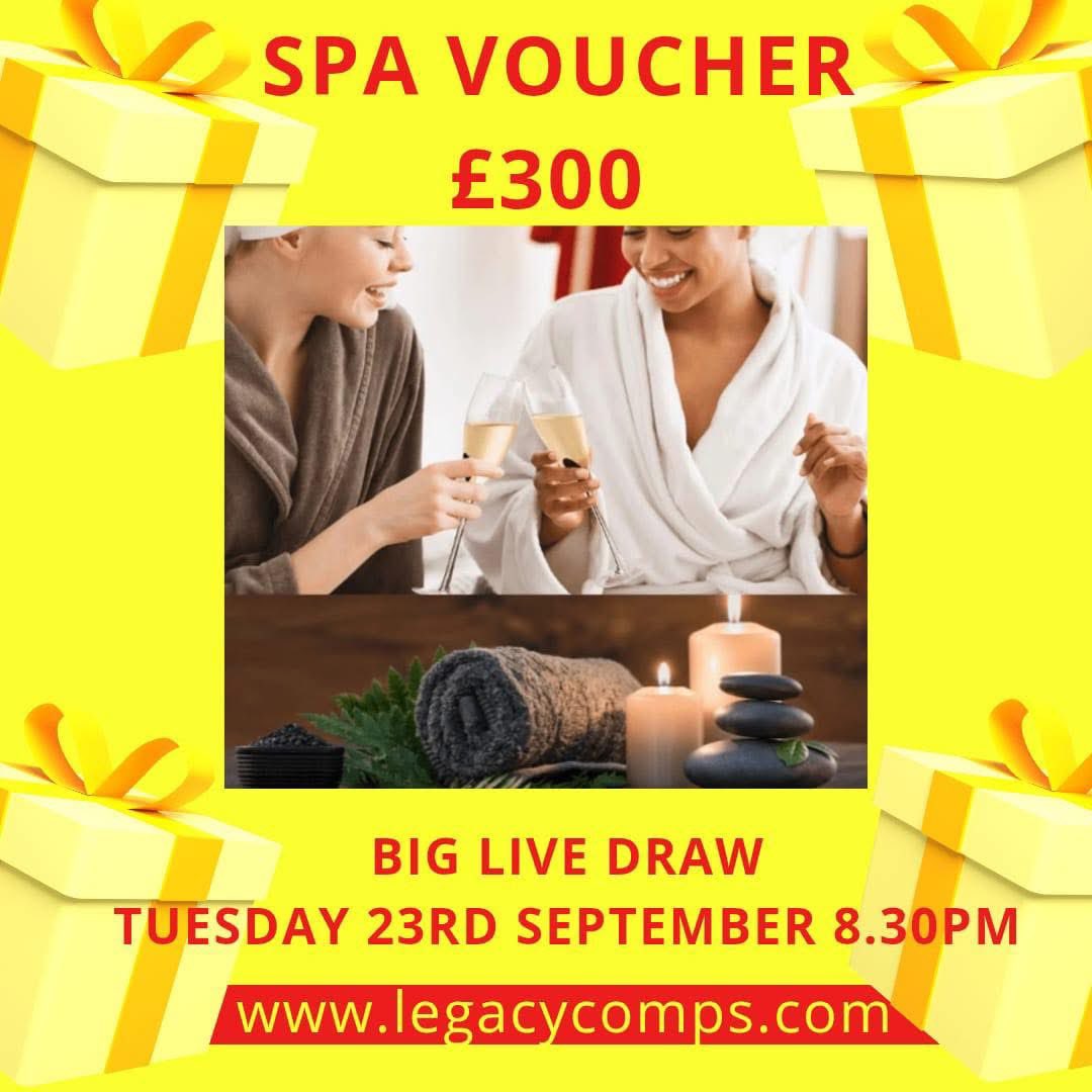 legacycomps's tweet image. 🥂SPA DAY VENUE OF YOUR CHOICE🥂

🎉TONIGHT BIG LIVE🎉

👀This needs to be checked out👀

TICKETS 👇
legacycomps.com/competition/30…

#legacycomps #JoinTheLegacy 

This competition is not sponsored, endorsed or associated with X.