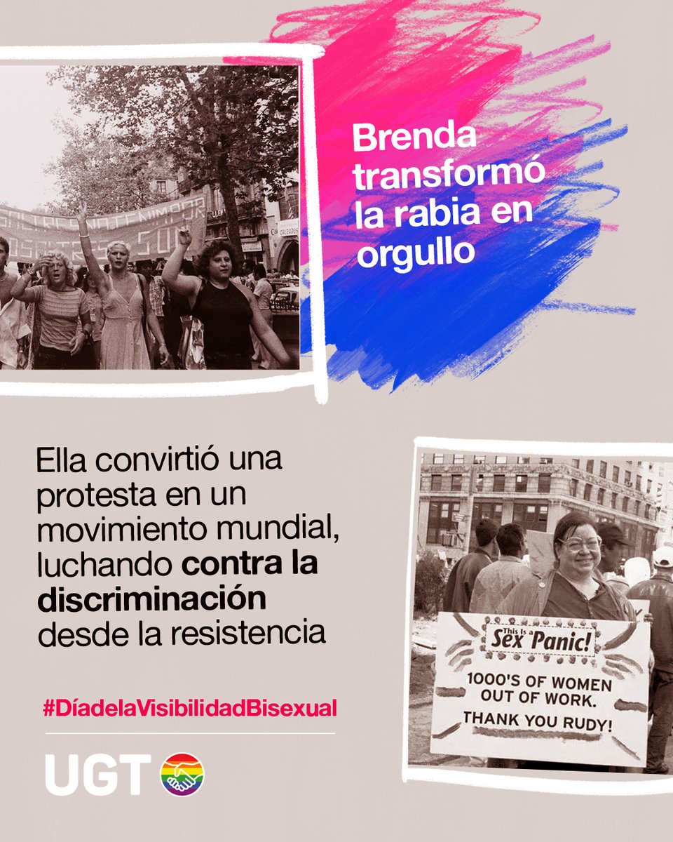 🏳️‍🌈 Día de la bisexualidad: cuando se discrimina la visibilidad

✊ Desde #UGT buscamos reconocer y celebrar a las personas bisexuales

‼️ Un 39% de las personas bisexuales se oculta en el empleo

➡️ El 62% considera que las personas #LGBTI necesitan ocultar su orientación para