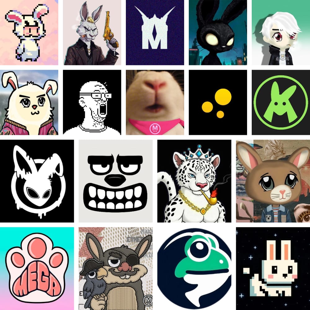 Megaeth NFTs -All in one , don't miss these gems, Get your WL spots now..

1.The Fluffle               <a href="/TheFluffleNFT/">The Fluffle</a>         
2.Meganacci             <a href="/meganacci/">meganacci 🐰</a>              
3.Bad Bunnz             <a href="/badbunnz_/">Bad Bunnz</a>             
4.Megalio                   <a href="/MegalioETH/">Megalio ∑:</a>