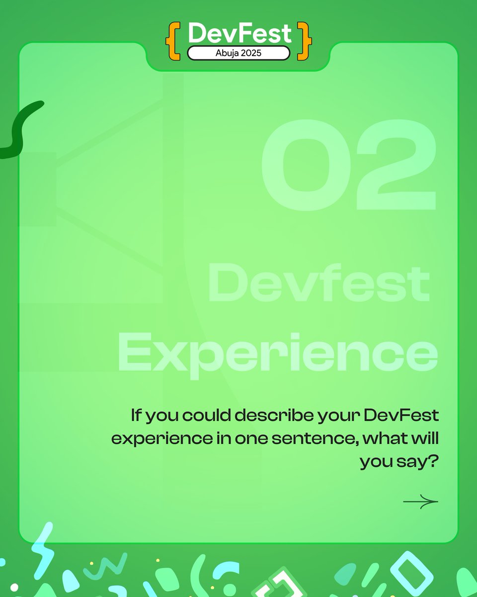 gdgabuja's tweet image. The #DevFestAbuja2025 experience is one you don’t want to miss!
From hands-on learning to community vibes, it’s going to change how you see tech. 🚀

👉 Have you registered yet? devfestabuja.com

#DevFestAbuja