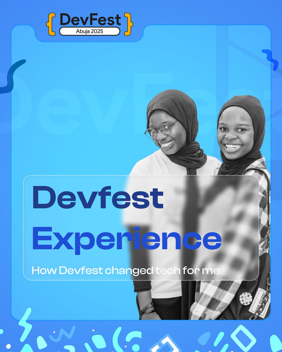gdgabuja's tweet image. The #DevFestAbuja2025 experience is one you don’t want to miss!
From hands-on learning to community vibes, it’s going to change how you see tech. 🚀

👉 Have you registered yet? devfestabuja.com

#DevFestAbuja