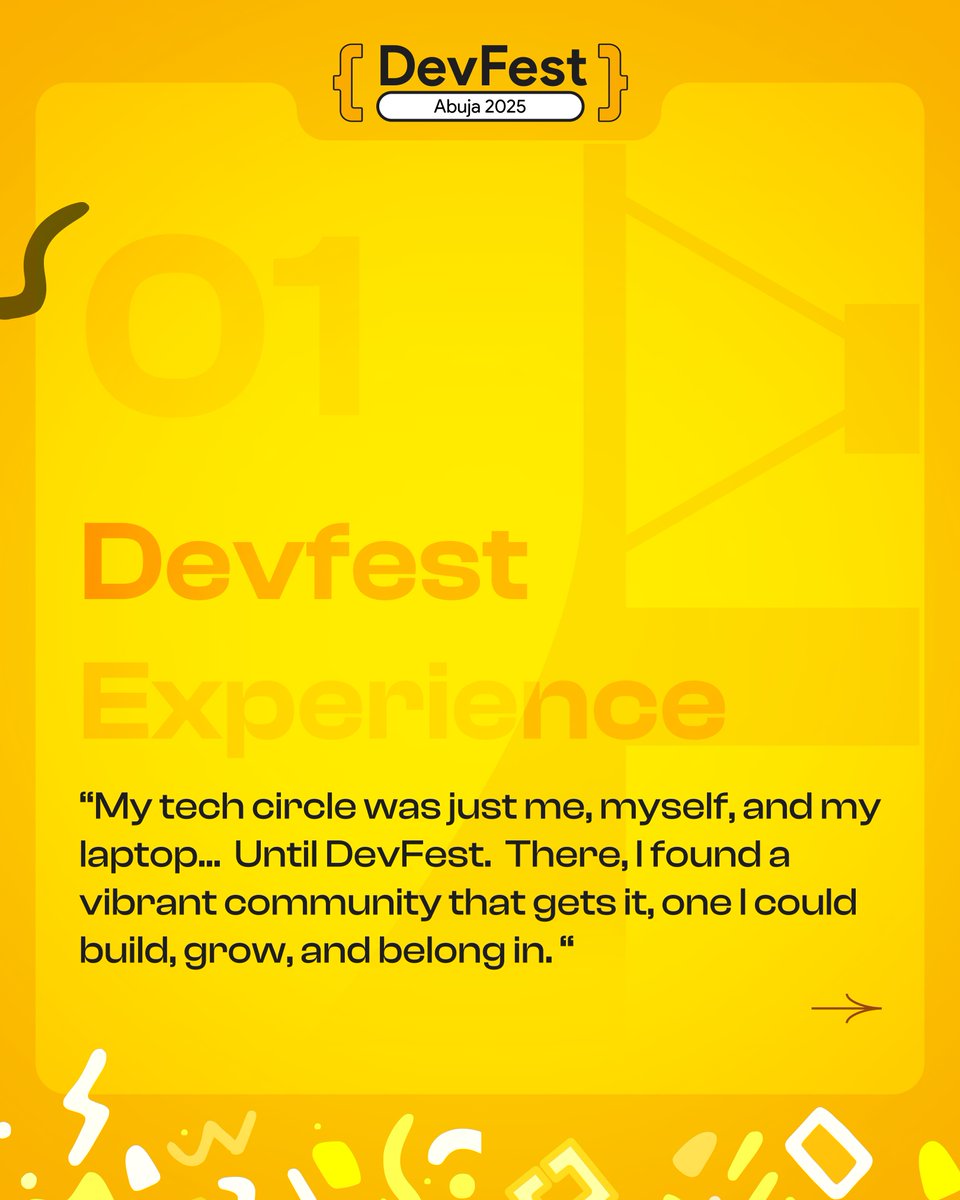 gdgabuja's tweet image. The #DevFestAbuja2025 experience is one you don’t want to miss!
From hands-on learning to community vibes, it’s going to change how you see tech. 🚀

👉 Have you registered yet? devfestabuja.com

#DevFestAbuja