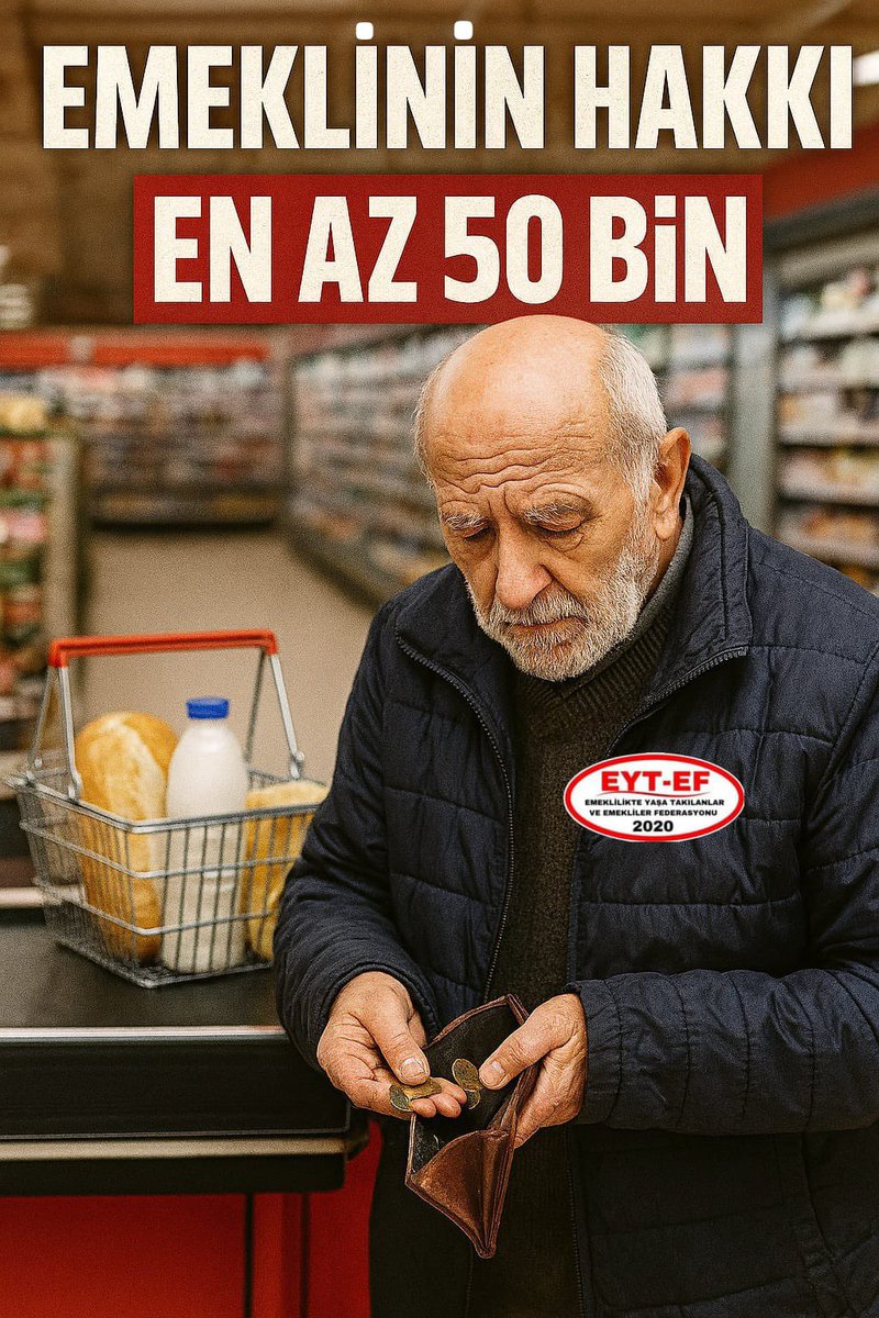 Emeklinin Hakkı En Az 50 Bin Türk Lirasıdır

Gerisi Teferruattır ❗️

#EmeklininHakkıEnAz50Bin
#Emeklilik5000KısmiyeHaktır