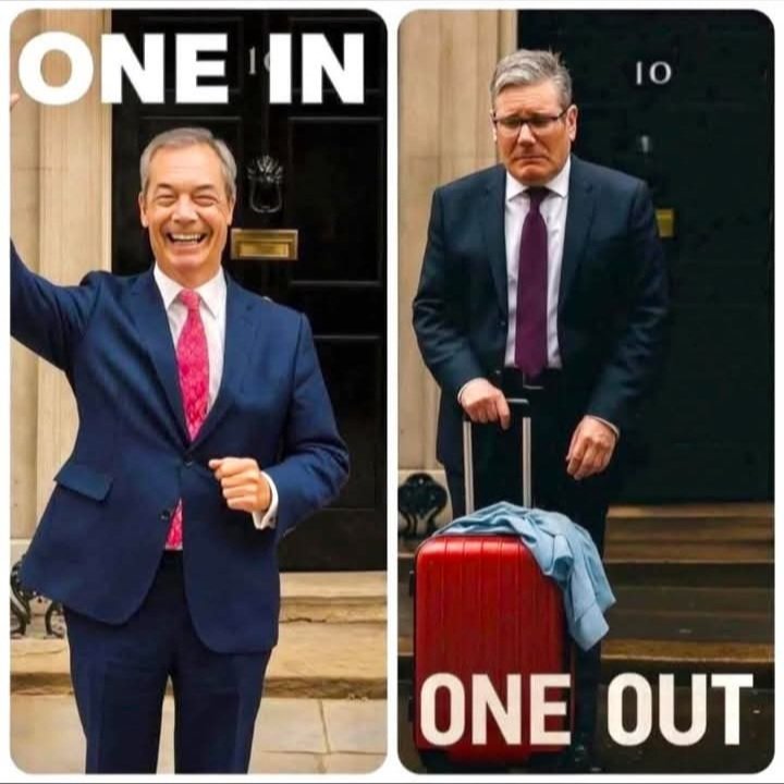 Can't wait for this One in One Out to take place.  

The sooner the better. 

What do you reckon <a href="/Keir_Starmer/">Keir Starmer</a>.?

#KeirStarmer 
#OneInOneOut
#StarmerOut
