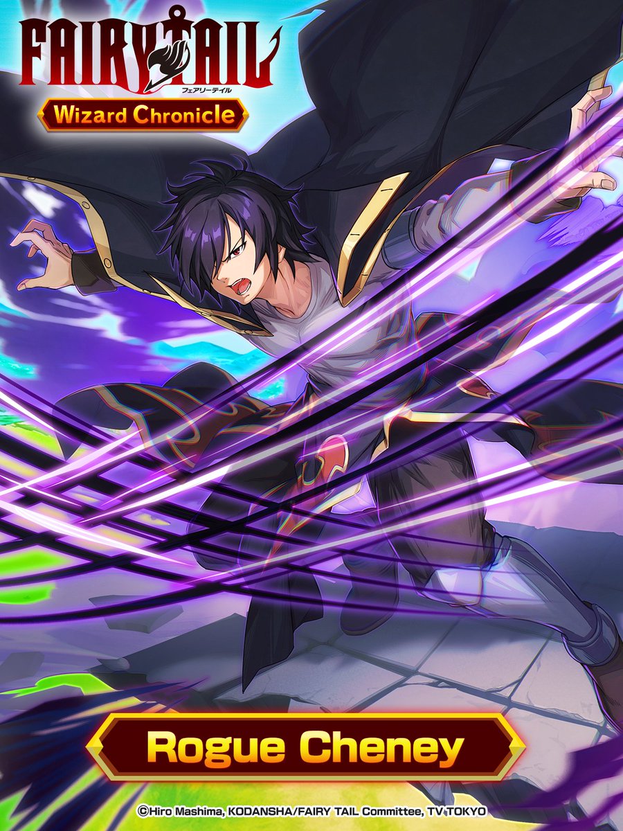 ◤ #madochro #Rogue in-game illustration revealed! ◢ One of Sabertooth's  strongest five, and half of the Twin Dragons. A “Shadow Dragon Slayer,”  usually seen together with his partner Frosch. ▽Pre-register now  https://t.co/EiC0LDOMRZ #, image size:900x1200