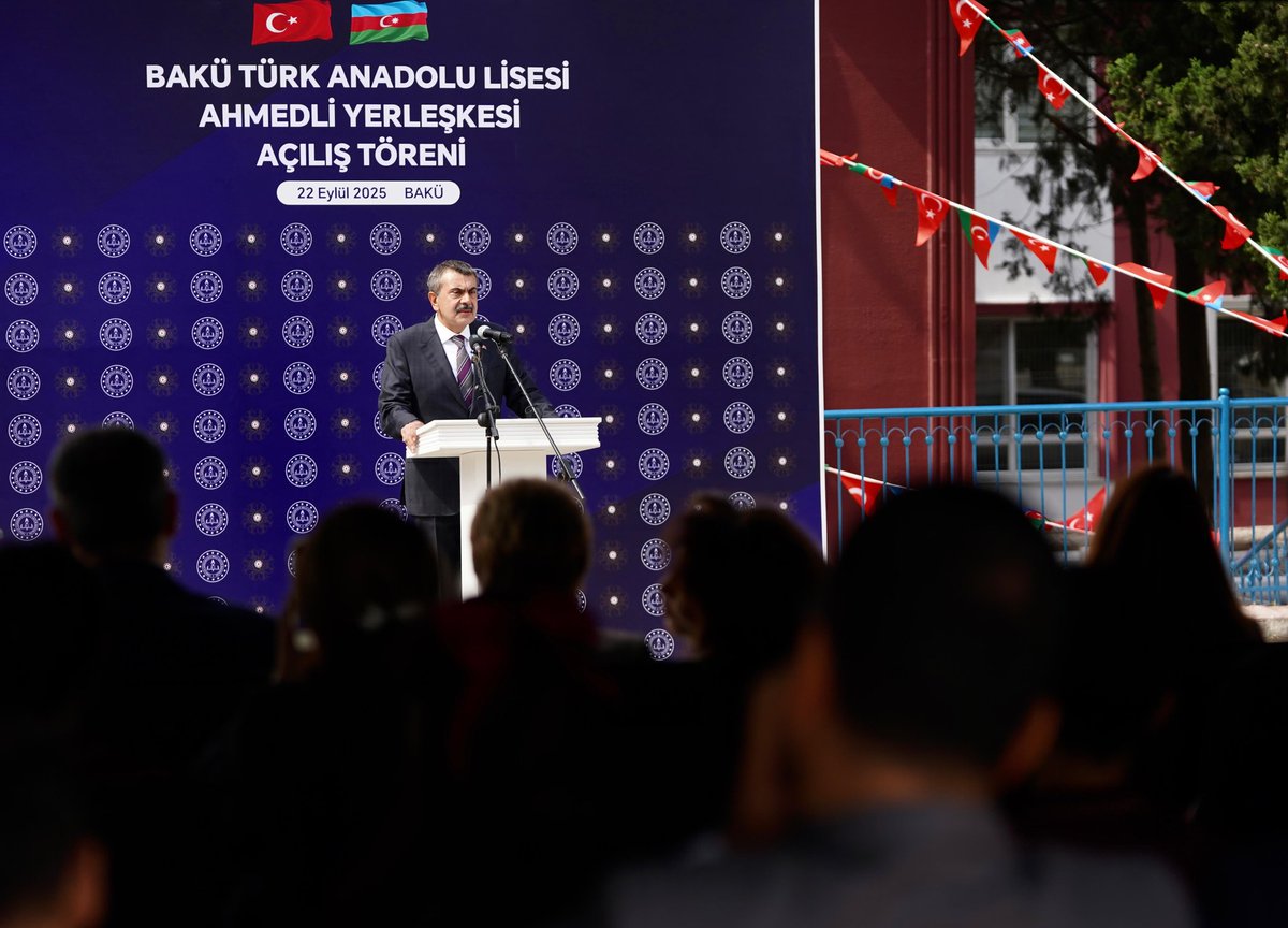 tcmeb_en's tweet image. Minister of National Education @Yusuf__Tekin Attends Inauguration of Baku Turkish Anatolian High School, Ahmedli Campus, and Conducts Various Visits in Azerbaijan

👉 meb.ai/19HLGi