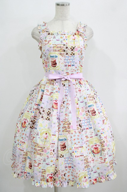 フリルROSEキャミソールドレス サックス Emily Temple Cute エミキュ♡フリルROSEキャミドレス♡ Emily Temple cute フリル