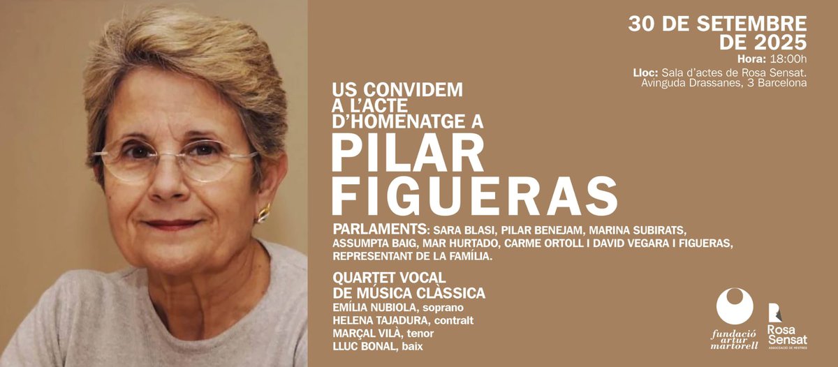 Mar (@mhurtad4) on Twitter photo Això serà a <a href="/RosaSensat/">Associació de Mestres Rosa Sensat</a> el 30 de setembre.
Recordant a Pilar Figueras. Això serà a <a href="/RosaSensat/">Associació de Mestres Rosa Sensat</a> el 30 de setembre.
Recordant a Pilar Figueras.