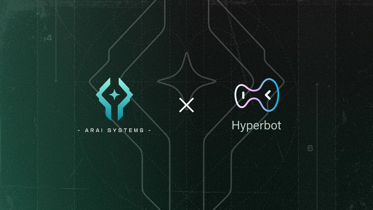 ARAI × <a href="/Hyperbotai/">Hyperbot|🐳 $1M PRIZE POOL CAMPAIGN</a> 

We’re partnering with Hyperbot, the first ecosystem project of <a href="/Aster_DEX/">Aster</a>.

Through this integration, ARAI’s Co-Pilot agents can now:

• Execute trades via Hyperbot’s contract engine ⚡
• Track whales &amp; copy their moves in real-time 🐋
• Automate