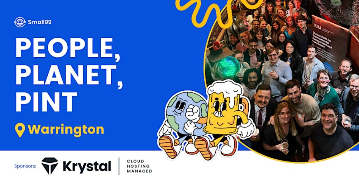 The next Warrington People, Planet, Pint is on Thursday this week!

Find out what's happening locally on sustainability and see how you can get involved 🌍

Get your free tickets here: eventbrite.co.uk/e/warrington-s…

#Peopleplanetpint #Warrington #localclimateaction #climate