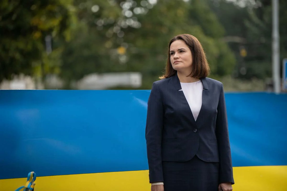 I am often asked about Ukraine 🇺🇦. And my answer is that our fight is the same.

Without a free Ukraine, there will be no free Belarus.

Without a free Belarus, there will always be danger to our region.

Europe’s security depends on both.