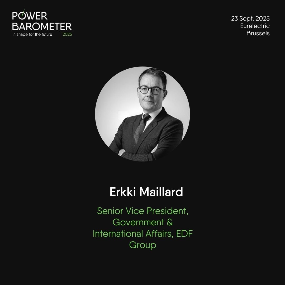 ⚡ Today in Brussels: <a href="/Eurelectric/">Eurelectric</a> unveils its #PowerBarometer 2025 – the key snapshot of Europe’s electrification journey.

<a href="/EDFofficiel/">EDF</a> <a href="/ErkkiMaillard/">Erkki Maillard</a>  joins the discussions to talk about ways to accelerate the transition and competitiveness in Europe.