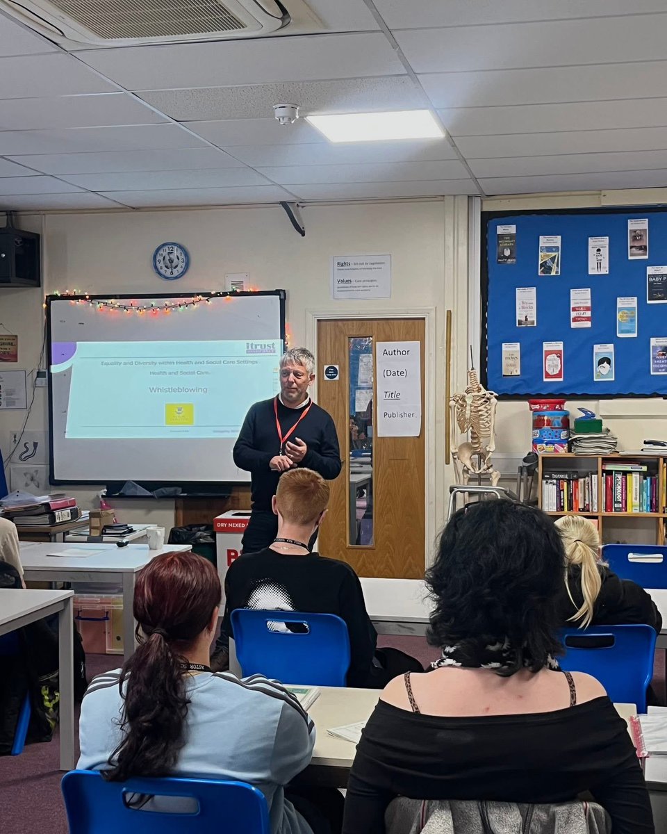 “Our Level 2 Care and Level 3 Health &amp; Social Care students recently enjoyed an inspiring session with Nick Inge, owner of iTrust.

The session was fun, engaging, and even ended with a surprise gift – a free iTrust lip balm!”

#Whistleblowing 

<a href="/AshMindSet/">Ash Lawrence</a> <a href="/vanillaweb/">Paul Andrews</a>
