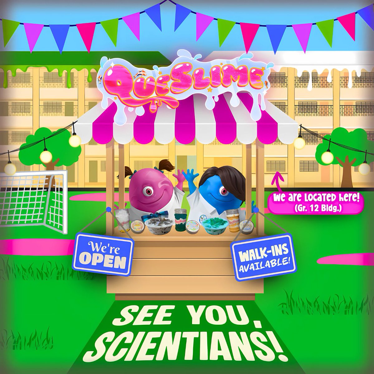 gooqueslime's tweet photo. [QUESLIME'S CLAIMING AND WALK-IN SCHEDULES]

💚💦 TULOY NA TULOY ANG HAGUPIT NG QUESLIME! 💦💚

Hey GOOers! 🚨 The Entrepreneurship Fair officially starts tomorrow, September 24, 2025, and continues through September 26, 2025! 🎉✨ https://t.co/th5QGpTvXz