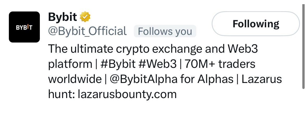 welcome to the fam <a href="/Bybit_Official/">Bybit</a> 🧡🤘