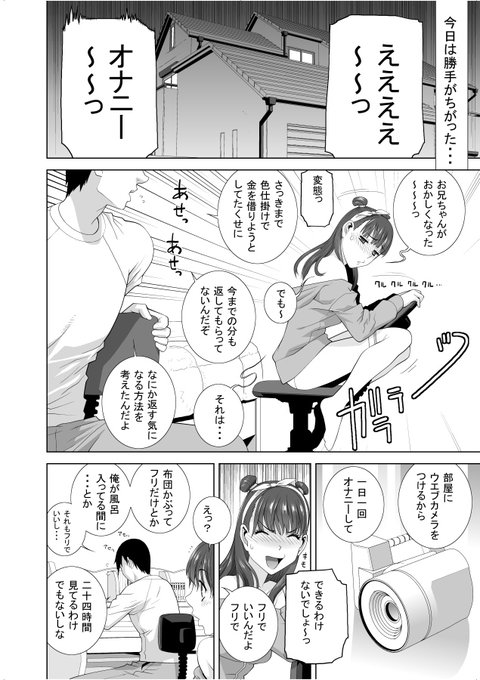 借金を待つ代わりに要求されたのはカメラの前で一日一回のオナニー…といってもお金を返させるためなので布団に入ってしてるように見えればいいし義兄が不在の時でもいい!なんてちょろい要求!…(2/4) 