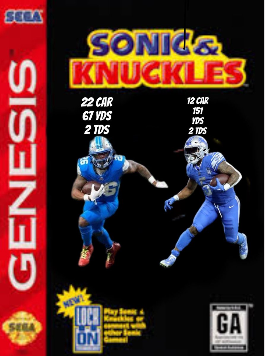 EliteSportsT's tweet photo. These 2 helped take the Lions to a MONSTER WIN over the Ravens tonight! Is this the best RB Duo we have ever seen in the league if not who was? Use #myelitesportstake in the comments to answer! #smtinnovatorsf25 #mnf #lions #ravens https://t.co/KpzdGMovBm