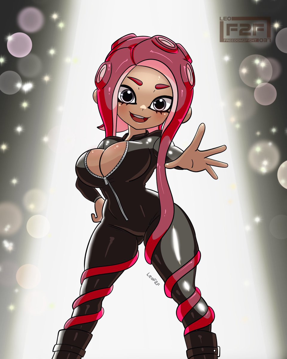 LeoF2F's tweet image. Commission of Roxanne for @Ethelberd00!
#Splatoon #splatoonart