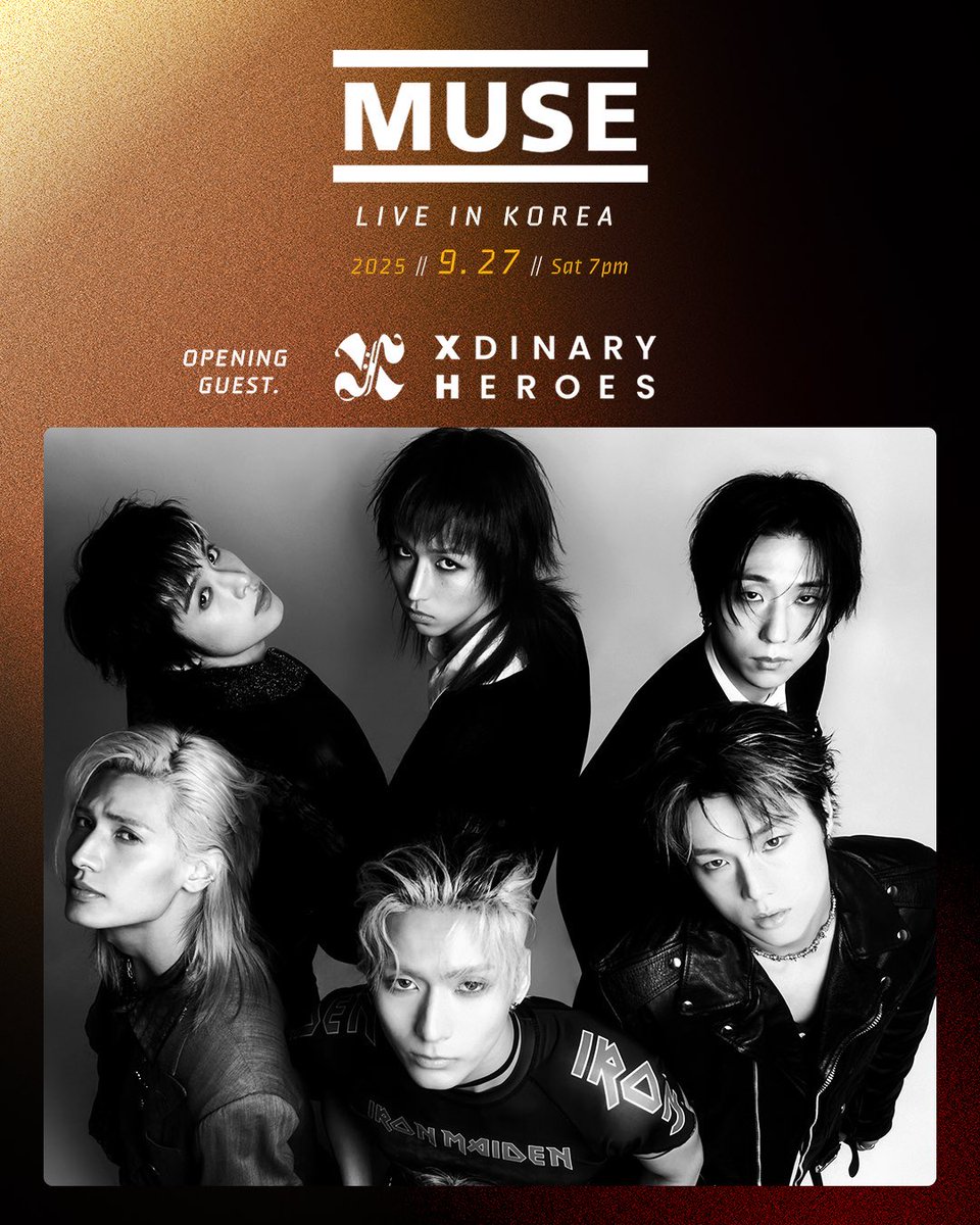 Villains! We'll be the opening of the MUSE concert in Korea. This gig's gonna be off the hook! Somebody pinch me, cause I still can't believe it!