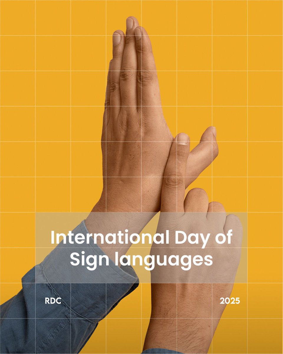 rdcmaldives's tweet image. No Human Rights Without Sign Language Rights.

On International Day of Sign Languages 2025, we stand in solidarity with the sign language community, recognizing that inclusion and equal rights begin with communication for all.

#InclusiveFuture #AccessibilityMatters #IDSL2025