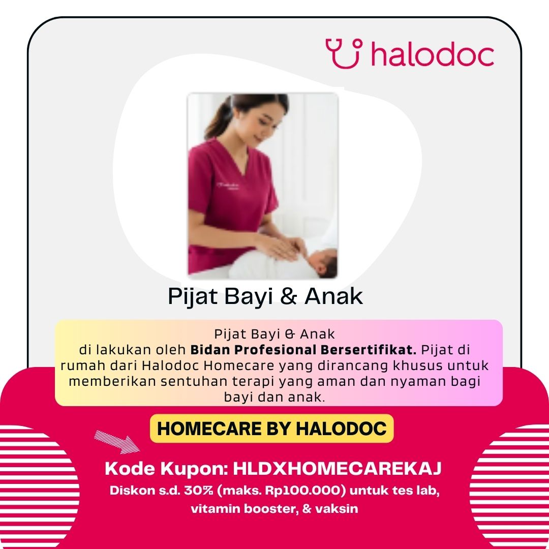 yantikalit02's tweet image. Homecare untuk Perawatan Bayi &amp;amp; Pijat Anak &amp;amp; Laktasi ✨
Diskon 30℅ untuk Homecare Halodoc, pakai kode kupon HLDXHOMECAREKAJ di bantu Bidan Profesional #temanhalodoc
#sehatbarenghalodoc #halodoc #voucherhalodoc #zonauang #zonajajan #pijatanak #busuiLovers #newborn