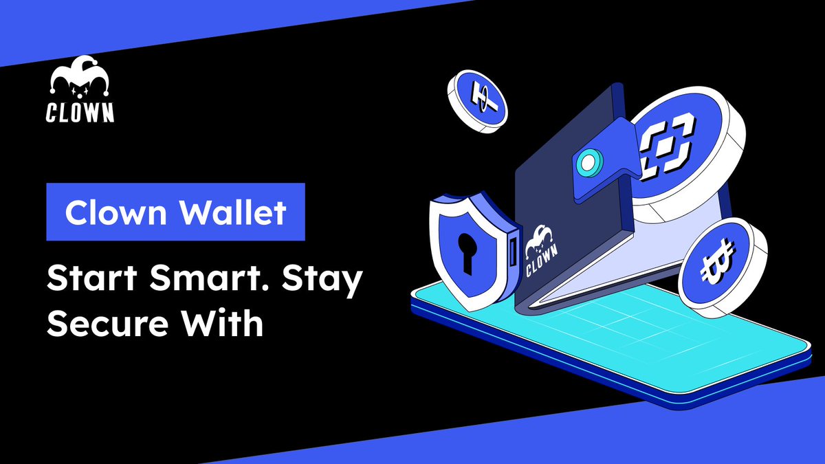 ClownWallet's tweet image. 👋 New to crypto? We got you.
Clown Wallet makes Web3 beginner-friendly without sacrificing control or security.
#CryptoStarter #BeginnerFriendly #ClownWallet