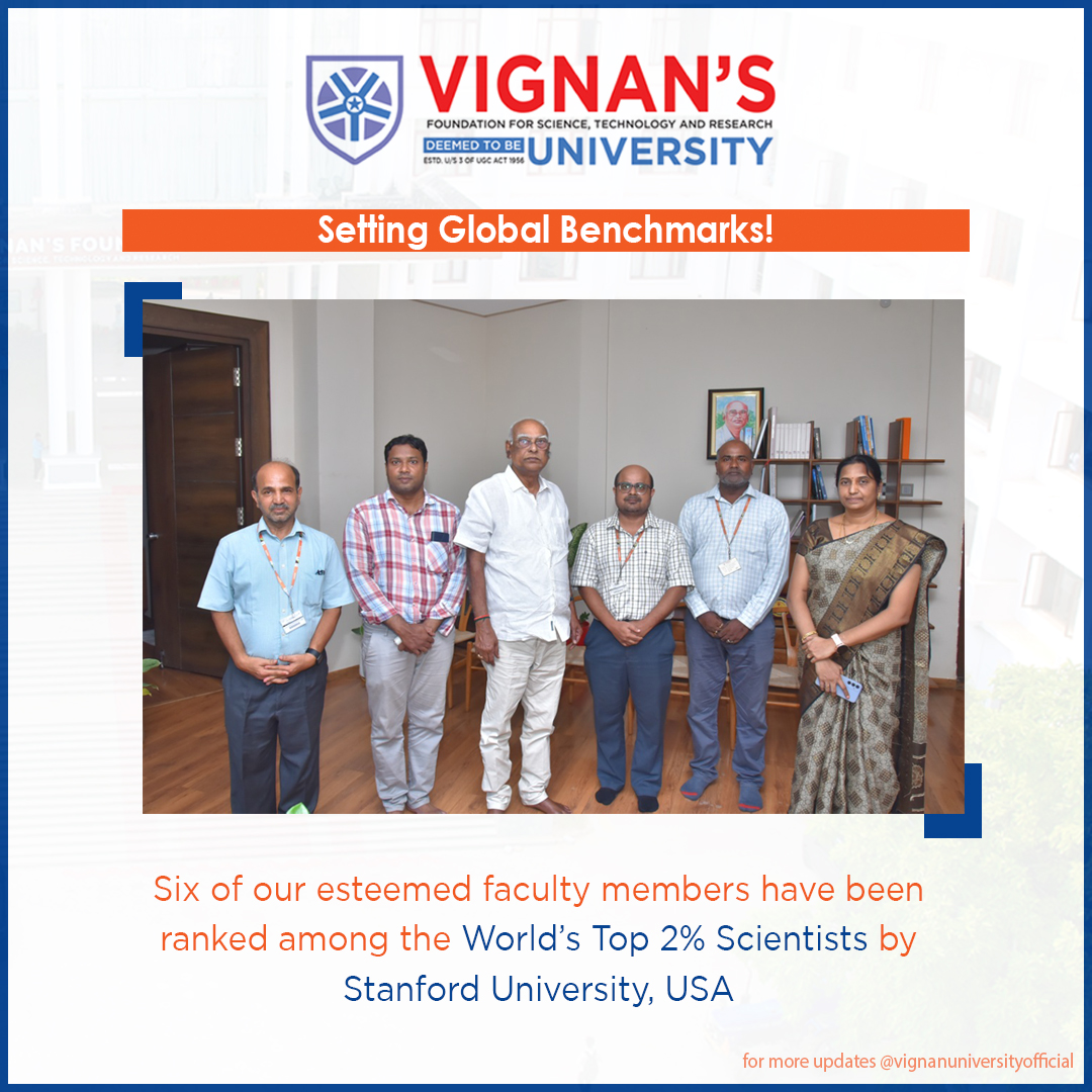 🌍✨ Setting Global Benchmarks!

Six of our esteemed faculty members have been ranked among the World’s Top 2% Scientists by Stanford University, USA. 🎓🔬

#scientists #global
