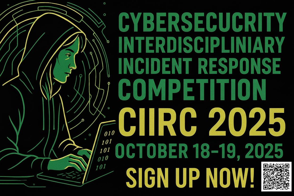 🔒 Exciting News! Join the CIIRC 2025 Cybersecurity Interdisciplinary Incident Response Competition and win over $500 in prizes. 🏆 Register your team now! Spaces are limited. Register here: ecs.baylor.edu/get-involved/c…