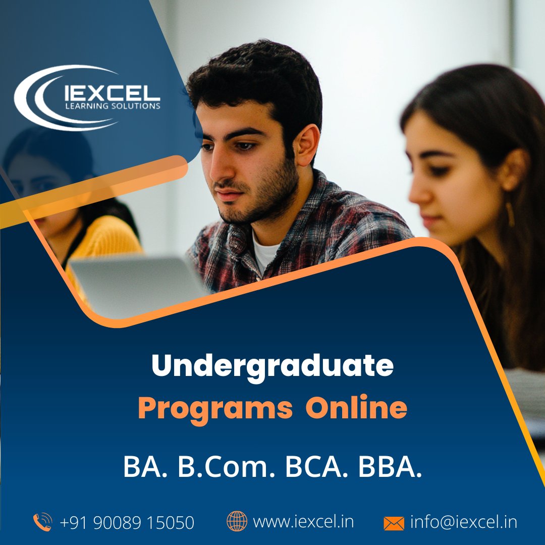 IexcelLearning's tweet image. Undergraduate Programs Online
Pursue your Undergraduate Programs Online with flexibility and expert guidance. Choose from:
✅ BA
✅ B.Com
✅ BCA
✅ BBA
📞 Call: +91 90089 15050
🌍 Visit: iexcel.in
📩 Email: info@iexcel.in
#IEXCEL #OnlineLearning