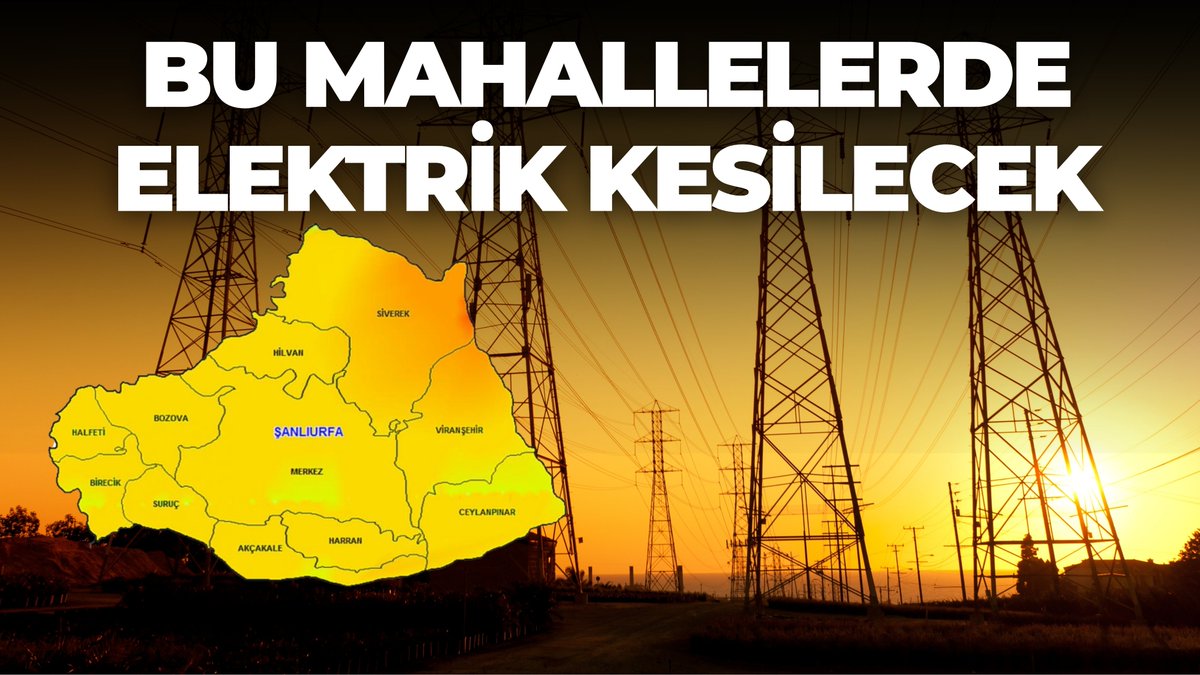 urfanatik_com's tweet image. Şanlıurfa’da Elektrik Kesintisi! Mahalle Mahalle Kesinti Saatleri ve Detaylar

urfanatik.com/urfa-elektrik-…

@DicleElektrikAS @DicleMemnuniyet #SumudGazzeyeYaklasıyor #GSvKNY