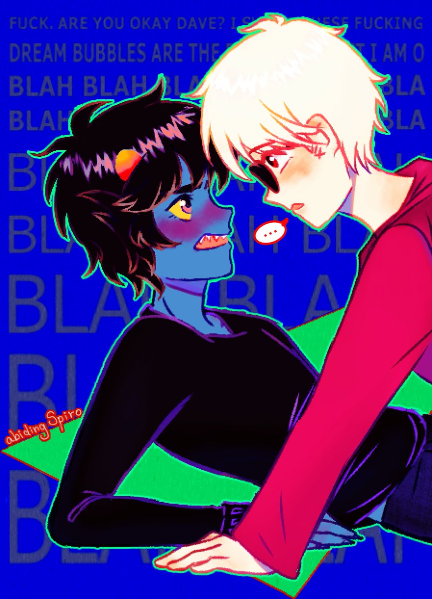 abidingSpiro's tweet image. @davekatweek 2025 day 2: THROWBACK!

For this, I redrew my first davekat ever from 2021 
#davekat #davekatweek2025 #Homestuck