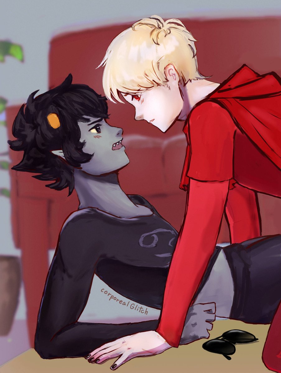 abidingSpiro's tweet image. @davekatweek 2025 day 2: THROWBACK!

For this, I redrew my first davekat ever from 2021 
#davekat #davekatweek2025 #Homestuck