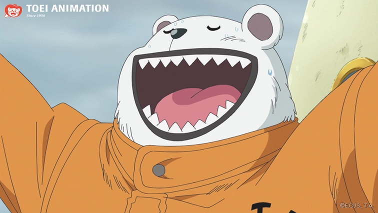 Crunchyroll's tweet image. For your #FatBearWeek consideration. (via @OnePieceAnime)