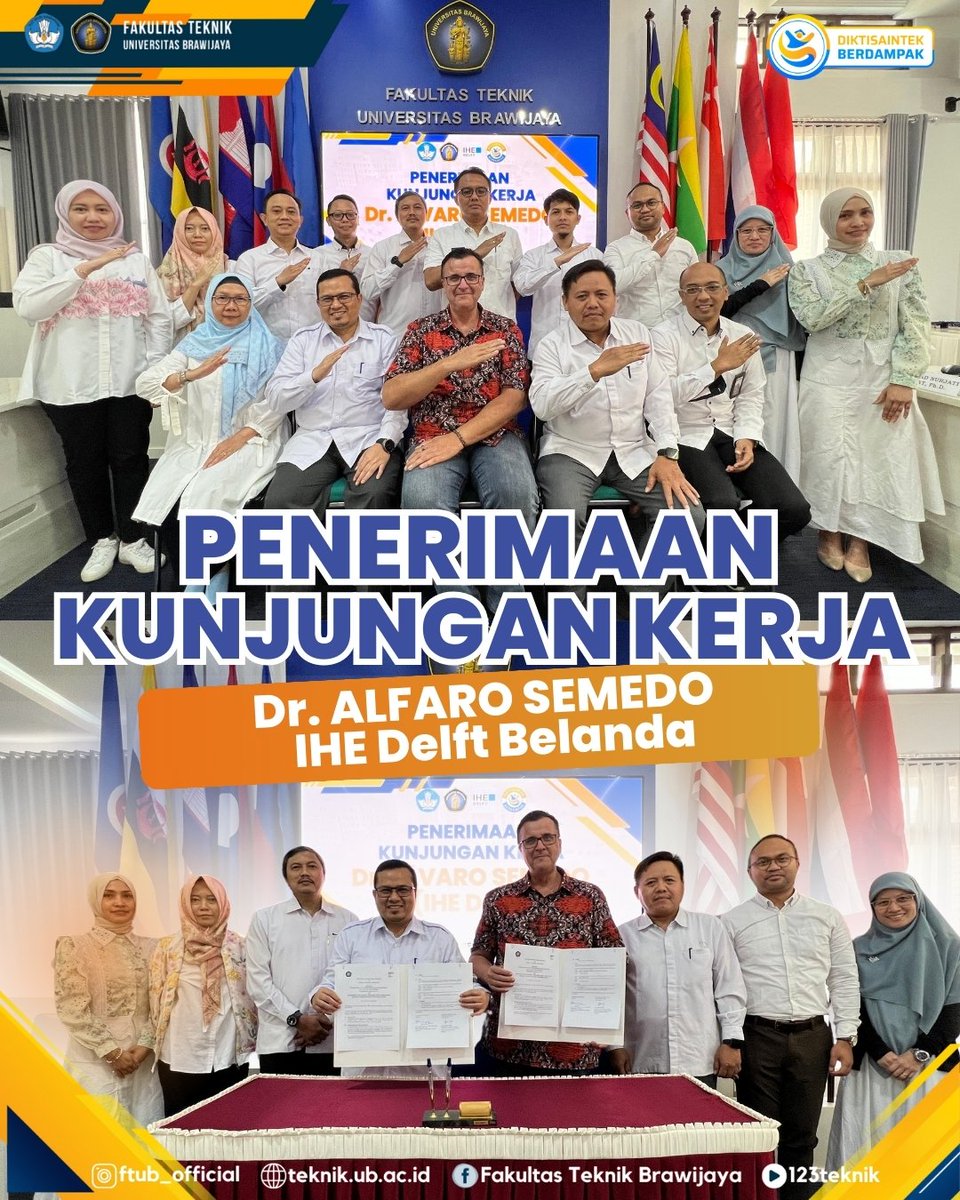 FTUB sambut IHE Delft Belanda dalam kolaborasi strategis di bidang pendidikan &amp; riset.
Selengkapnya di teknik.ub.ac.id

#FTUB #FTUB2025 #UniversitasBrawijaya #123Teknik