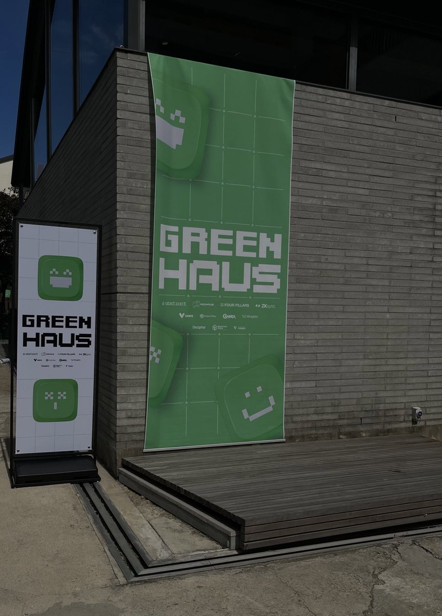 Korea Blockchain Week has started.

Abby is at GREENHAUS 💕✳️