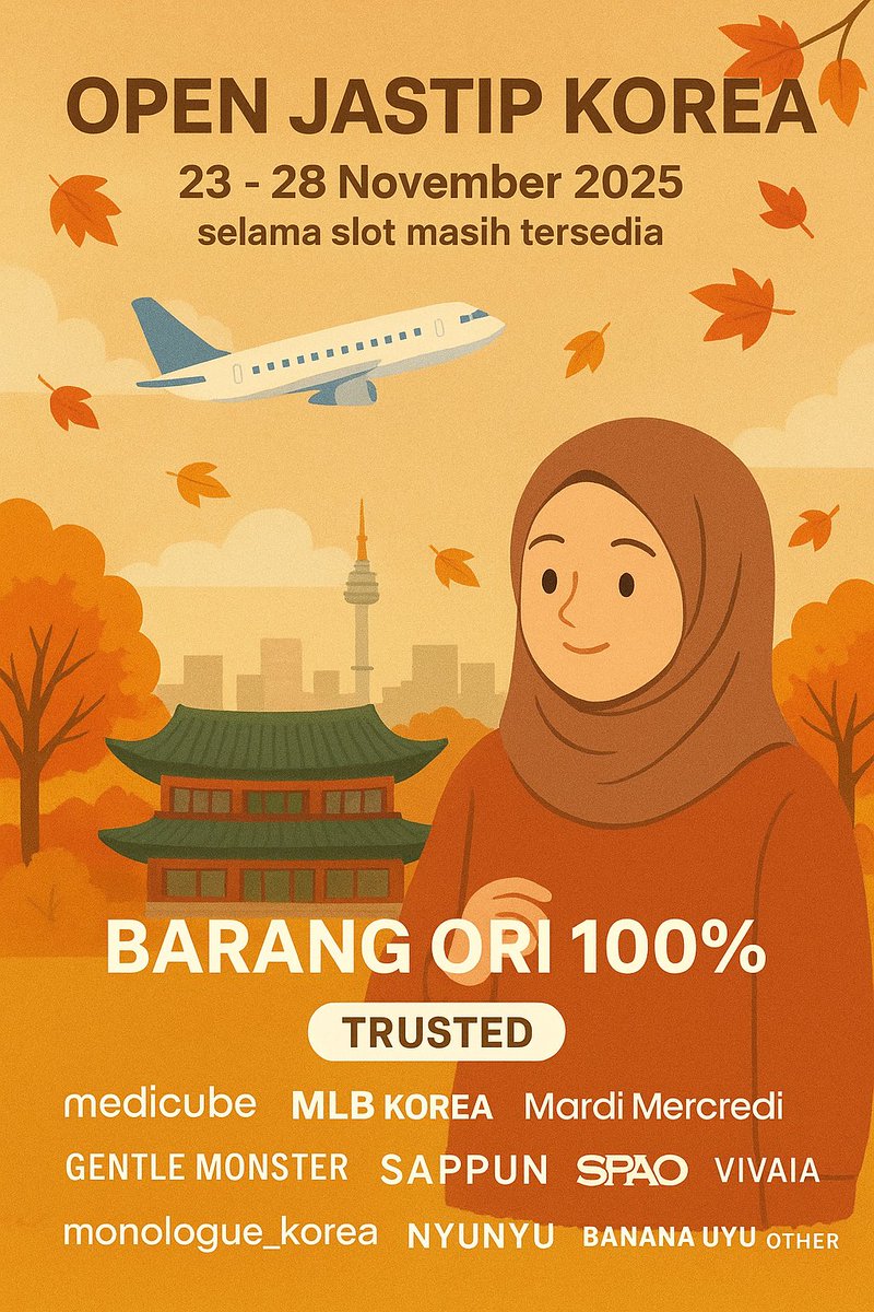 chagiyanyakamu | OPEN JASTIP KOREA AKHIR NOVEMBER tweet media
