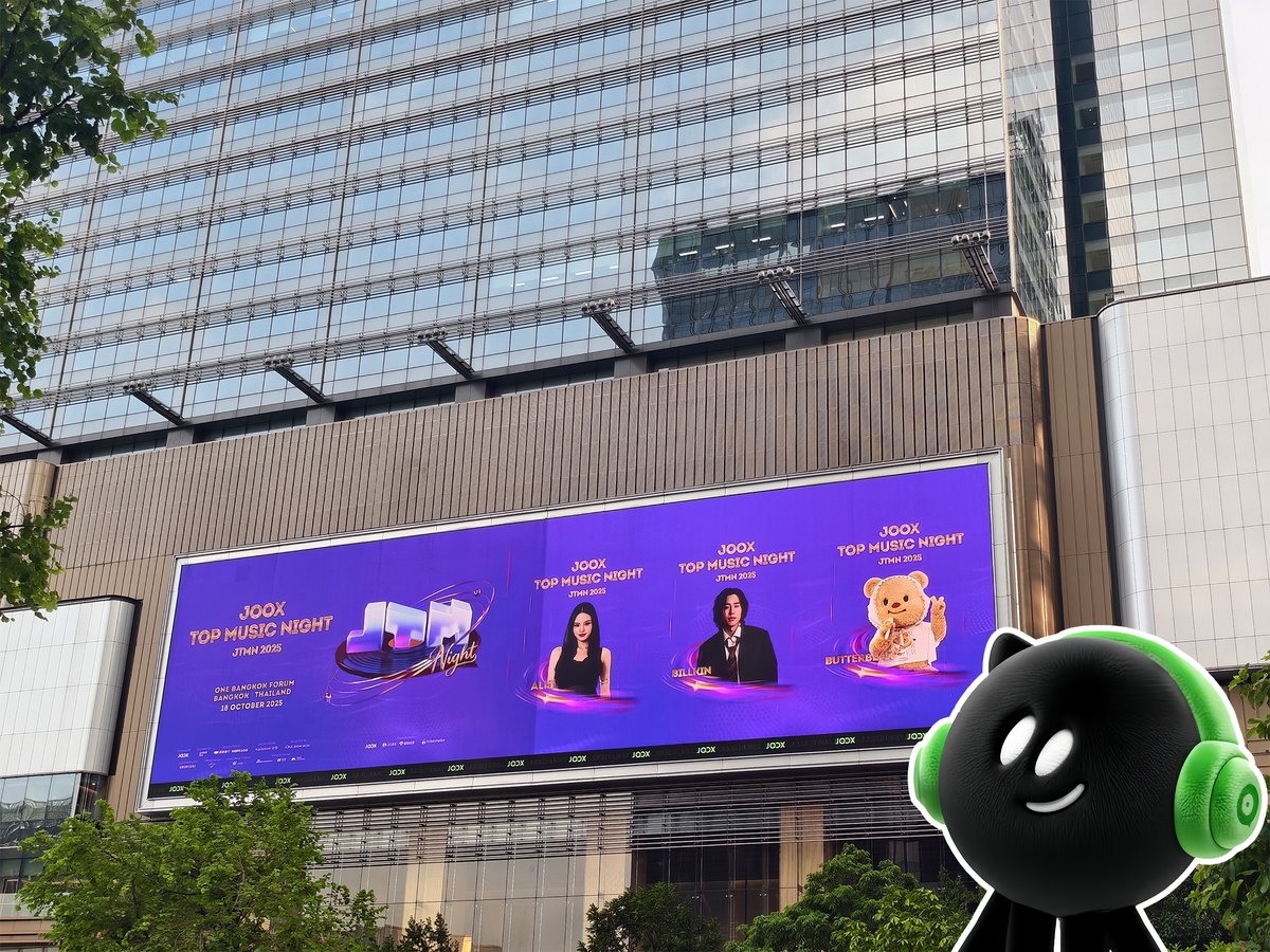 JOOXTH's tweet photo. 🔥 2025 #JOOXTOPMUSICNIGHT กิจกรรมรอบที่ 3 มาแล้ว
จากวันนี้ถึงวันที่ 18 ตุลาคม ONE BANGKOK FORUM กรุงเทพฯ มีโอกาสพบ Billkin PP Krit  และ KUN เลย ติดตาม@JOOXTH tag #JOOXTOPMUSICNIGHT #JTMN โพสต์รูปถ่ายกับ JTMN จะจัดผู้โชคดี 1 คน ส่งบัตร JTMN ฟรี!! https://t.co/ZepREgBbwq