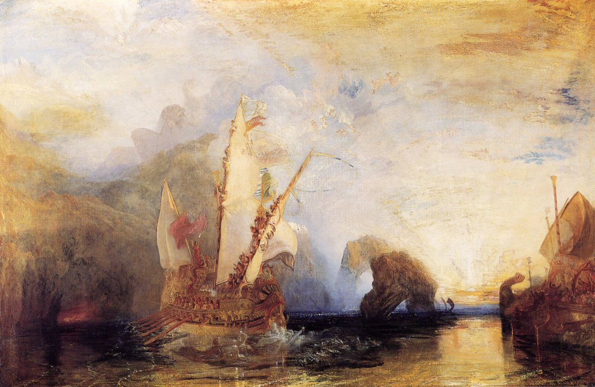 Ulysses Deriding Polyphemus #artbots #turner